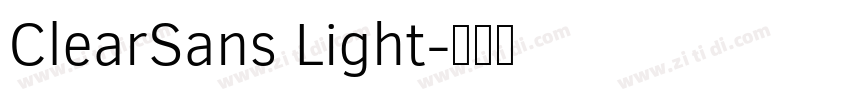 ClearSans Light字体转换